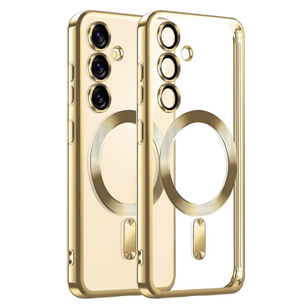 Калъф Techsuit - Luxury Crystal MagSafe - Samsung Galaxy S25 - Gold