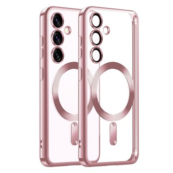 Калъф Techsuit - Luxury Crystal MagSafe - Samsung Galaxy S25 Plus - Pink