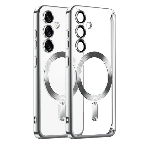 Калъф Techsuit - Luxury Crystal MagSafe - Samsung Galaxy S25 Plus - Silver