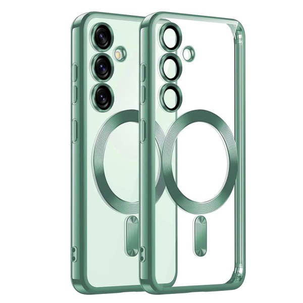 Калъф Techsuit - Luxury Crystal MagSafe - Samsung Galaxy S25 - Light Green