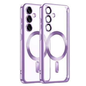 Калъф Techsuit - Luxury Crystal MagSafe - Samsung Galaxy S25 - Light Purple