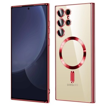 Калъф Techsuit - Luxury Crystal MagSafe - Samsung Galaxy S25 Ultra - Red