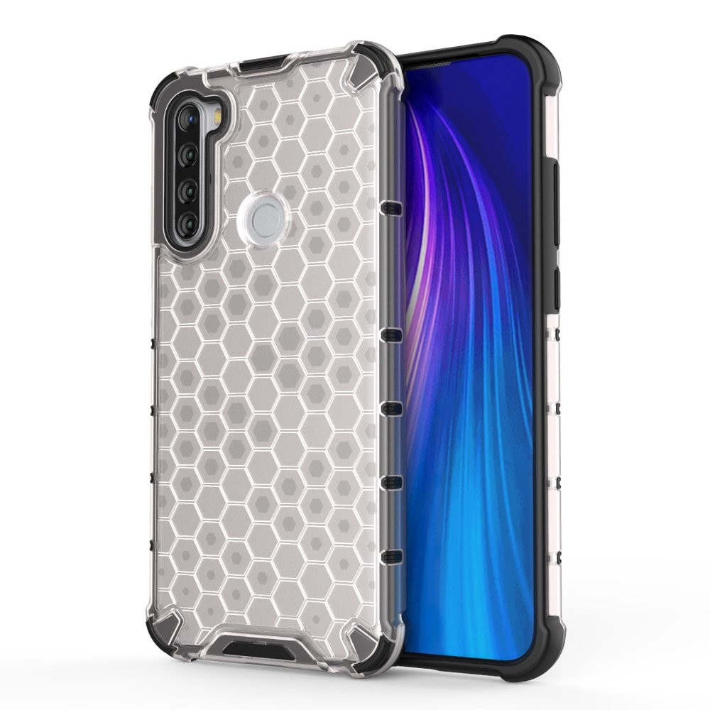Калъф fixGuard Honeycomb Case armor cover with TPU Bumper for Xiaomi Redmi Note 8T transparent