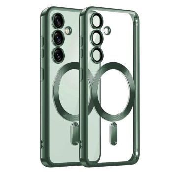 Калъф Techsuit - Luxury Crystal MagSafe - Samsung Galaxy S25 Plus - Deep Green