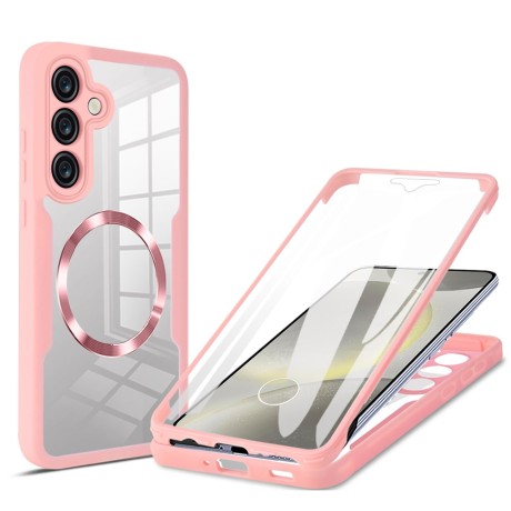 Калъф Techsuit - ColorVerse 360 MagSafe Series + Screen Protector - Samsung Galaxy S25 - Pink