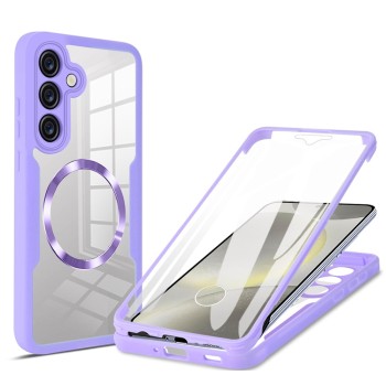 Калъф Techsuit - ColorVerse 360 MagSafe Series + Screen Protector - Samsung Galaxy S25 - Purple