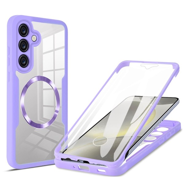 Калъф Techsuit - ColorVerse 360 MagSafe Series + Screen Protector - Samsung Galaxy S25 Plus - Purple