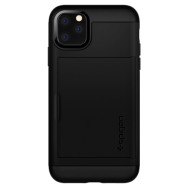 Spigen Slim Armor Cs хибриден кейс с най-висока степен на защита за iPhone 11 Pro, Max Black