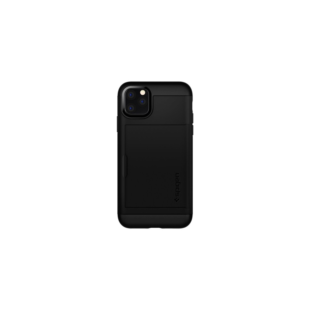 Spigen Slim Armor Cs хибриден кейс с най-висока степен на защита за iPhone 11 Pro, Max Black