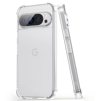 Калъф Techsuit - Shockproof Clear Silicone - Google Pixel 9 Pro - Clear