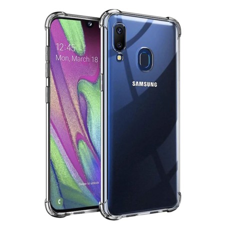 Калъф Techsuit - Shockproof Clear Silicone - Samsung Galaxy A40 - Clear