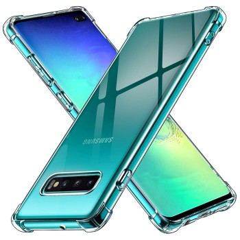 Калъф Techsuit - Shockproof Clear Silicone - Samsung Galaxy S10 Plus - Clear