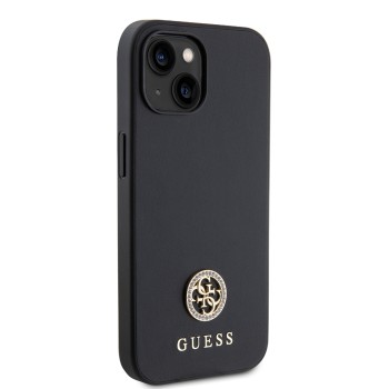 Калъф Guess - Strass Metal Logo (GUHCP15SPS4DGPK) - iPhone 15 - Black