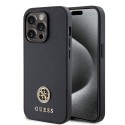 Калъф Guess - Strass Metal Logo (GUHCP15XPS4DGPK) - iPhone 15 Pro Max - Black