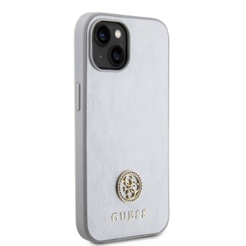 Калъф Guess - Strass Metal Logo (GUHCP15SPS4DGPS) - iPhone 15 - Silver