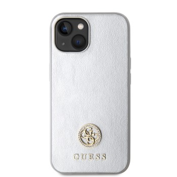 Калъф Guess - Strass Metal Logo (GUHCP15SPS4DGPS) - iPhone 15 - Silver