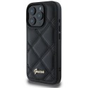 Калъф Guess - Quilted Metal Logo (GUHCP16LPSQSQSK) - iPhone 16 Pro - Black