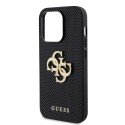 Калъф Guess - Leather Perforated 4G (GUHCP15LPSP4LGK) - iPhone 15 Pro - Black