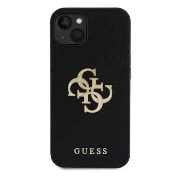 Калъф Guess - Leather Perforated 4G (GUHCP15SPSP4LGK) - iPhone 15 - Black