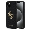 Калъф Guess - Leather Perforated 4G (GUHCP15SPSP4LGK) - iPhone 15 - Black