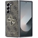 Калъф Guess - Leather 4G Metal Logo (GUHCZFD64GMGBR) - Samsung Galaxy Z Fold6 - Brown