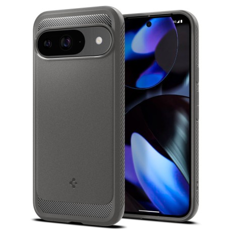 Калъф Spigen - Rugged Armor - Google Pixel 9 / 9 Pro - Marble Grey