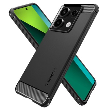 Калъф Spigen - Rugged Armor - Xiaomi Redmi Note 13 Pro 5G / Poco X6 - Black