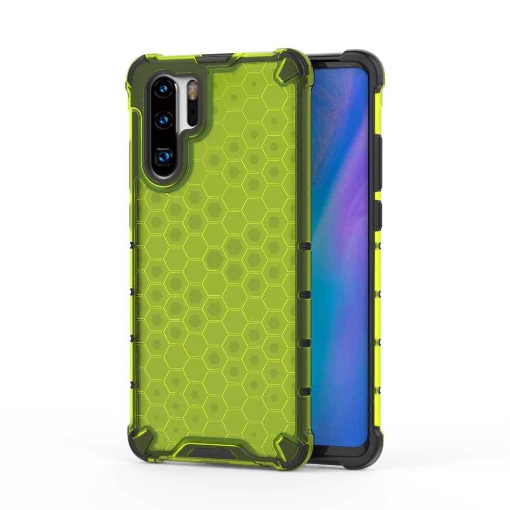 Калъф fixGuard Honeycomb Case armor cover with TPU Bumper for Huawei P30 Pro green