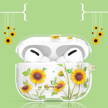Калъф Kingxbar Spring за AirPods Pro, Sunflowers