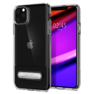 Spigen Slim Armor Essential S хибриден кейс с най-висока степен на защита за iPhone 11 Pro Max, Crystal Clear