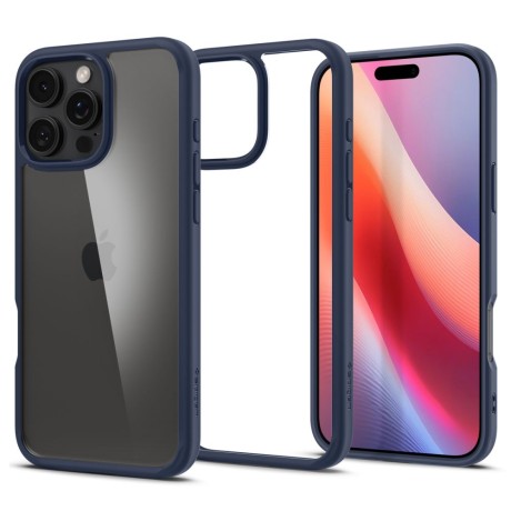 Калъф Spigen - Ultra Hybrid - iPhone 16 Pro - Navy Blue