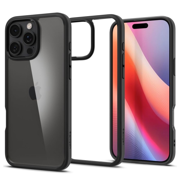 Калъф Spigen - Ultra Hybrid - iPhone 16 Pro - Matte Black