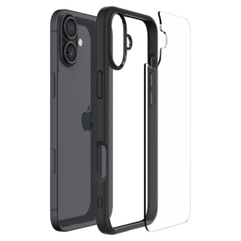 Калъф Spigen - Ultra Hybrid - iPhone 16 Plus - Matte Black