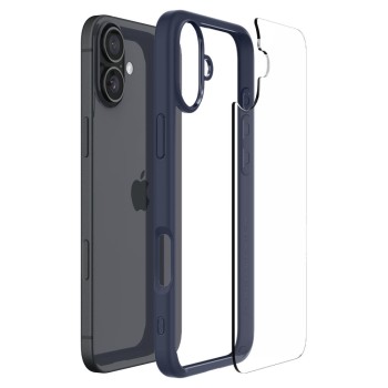 Калъф Spigen - Ultra Hybrid - iPhone 16 - Navy Blue