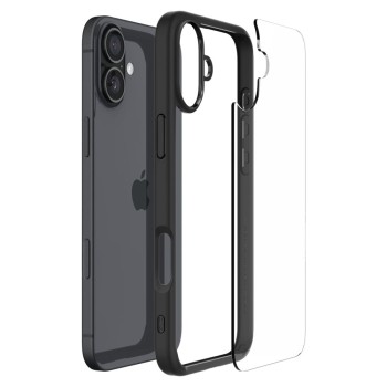 Калъф Spigen - Ultra Hybrid - iPhone 16 - Matte Black