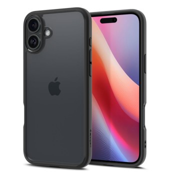 Калъф Spigen - Ultra Hybrid - iPhone 16 - Matte Black