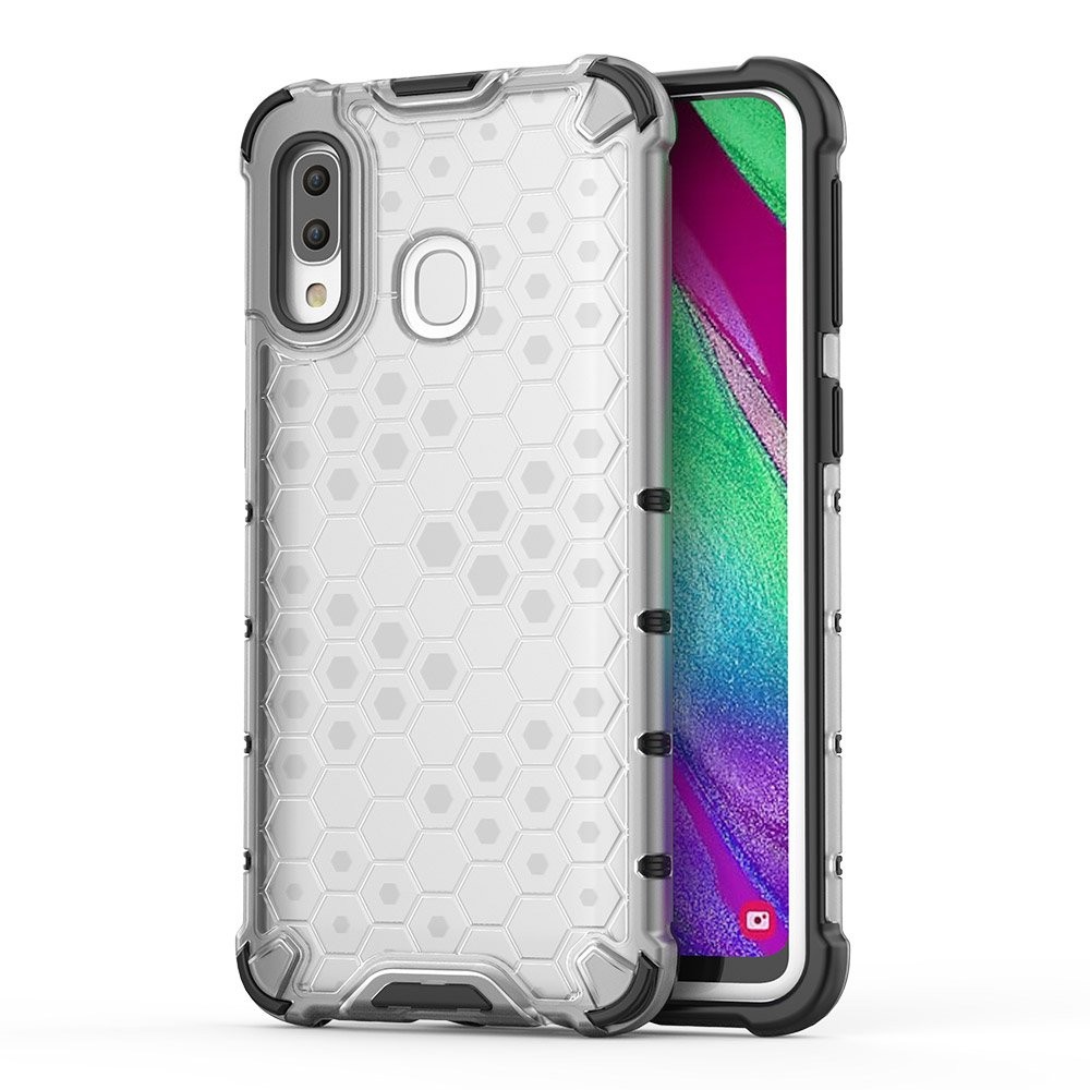 Калъф fixGuard Honeycomb Case armor cover with TPU Bumper for Samsung Galaxy A40 transparent