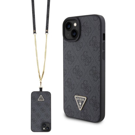 Калъф Guess - Crossbody 4G Metal Logo (GUHCP15MP4TDSCPK) - iPhone 15 Plus - Black