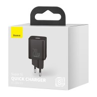 Захранване за ел. мрежа Baseus Super Si PD /20W, USB-C, Черен
