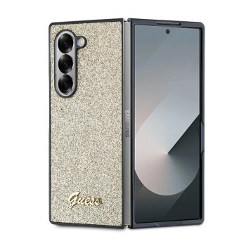 Калъф Guess - Glitter Script (GUHCZFD6HGGSHD) - Samsung Galaxy Z Fold6 - Gold