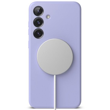 Калъф Ringke Silicone Magnetic Magsafe - Samsung Galaxy S25, Lavender