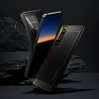 Калъф Spigen Rugged  Armor за Sony Xperia 1 III, Matte Black