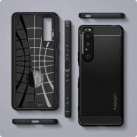 Калъф Spigen Rugged  Armor за Sony Xperia 1 III, Matte Black