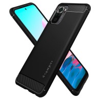 Калъф Spigen Rugged Armor за Xiaomi Redmi Note 10/10S, Matte Black