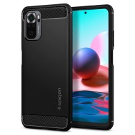 Калъф Spigen Rugged Armor за Xiaomi Redmi Note 10/10S, Matte Black