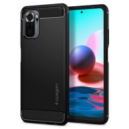 Калъф Spigen Rugged Armor за Xiaomi Redmi Note 10/10S, Matte Black