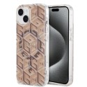 Калъф Guess - IML GCube MagSafe (GUHMP15SHGCUSTGW) - iPhone 15 - Brown