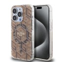 Калъф Guess - IML GCube MagSafe (GUHMP15XHGCUSTGW) - iPhone 15 Pro Max - Brown