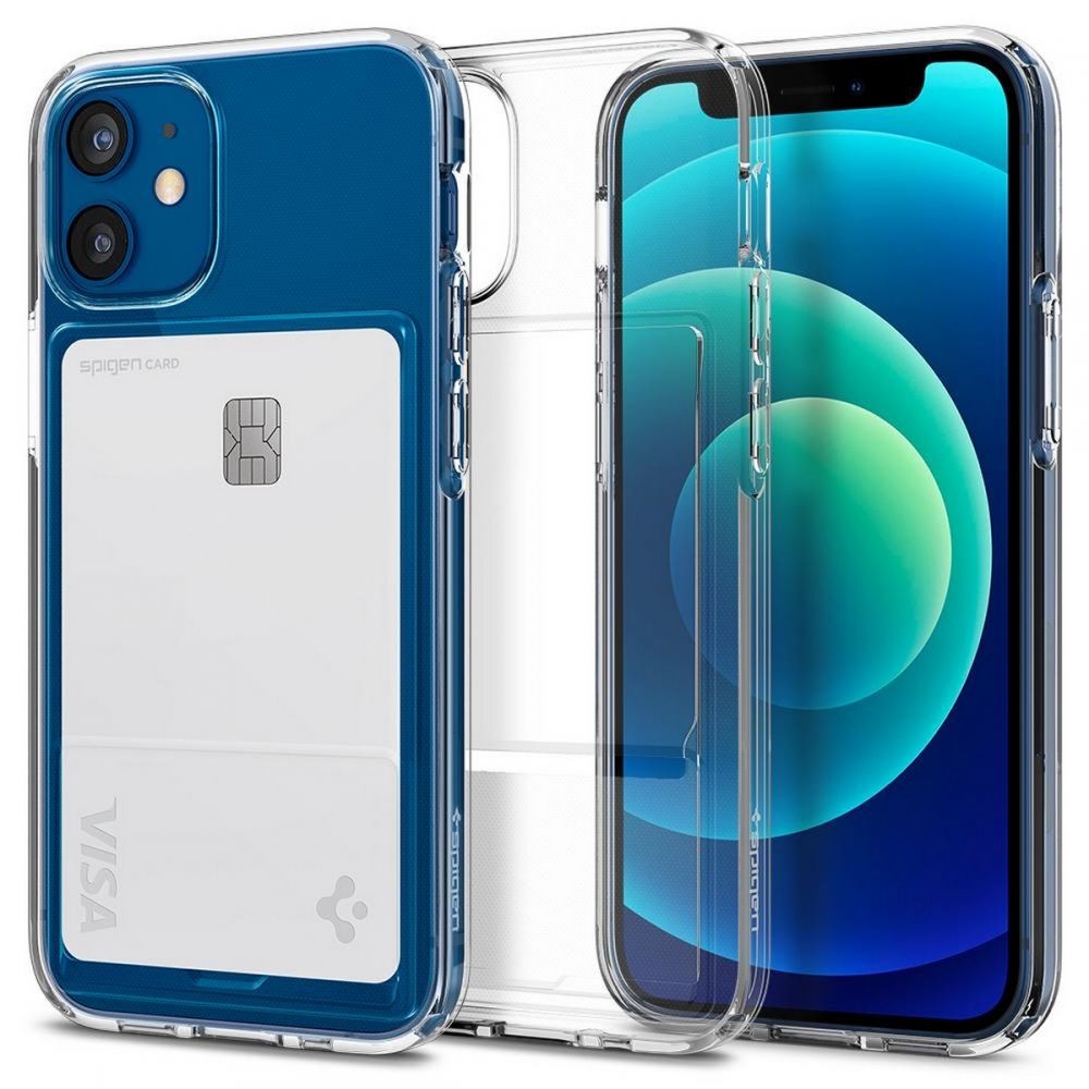 Калъф Spigen Crystal Slot за iPhone 12 mini, Crystal Clear