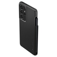 Калъф Spigen Liquid Air Pen за Samsung Galaxy S21 Ultra, Matte Black